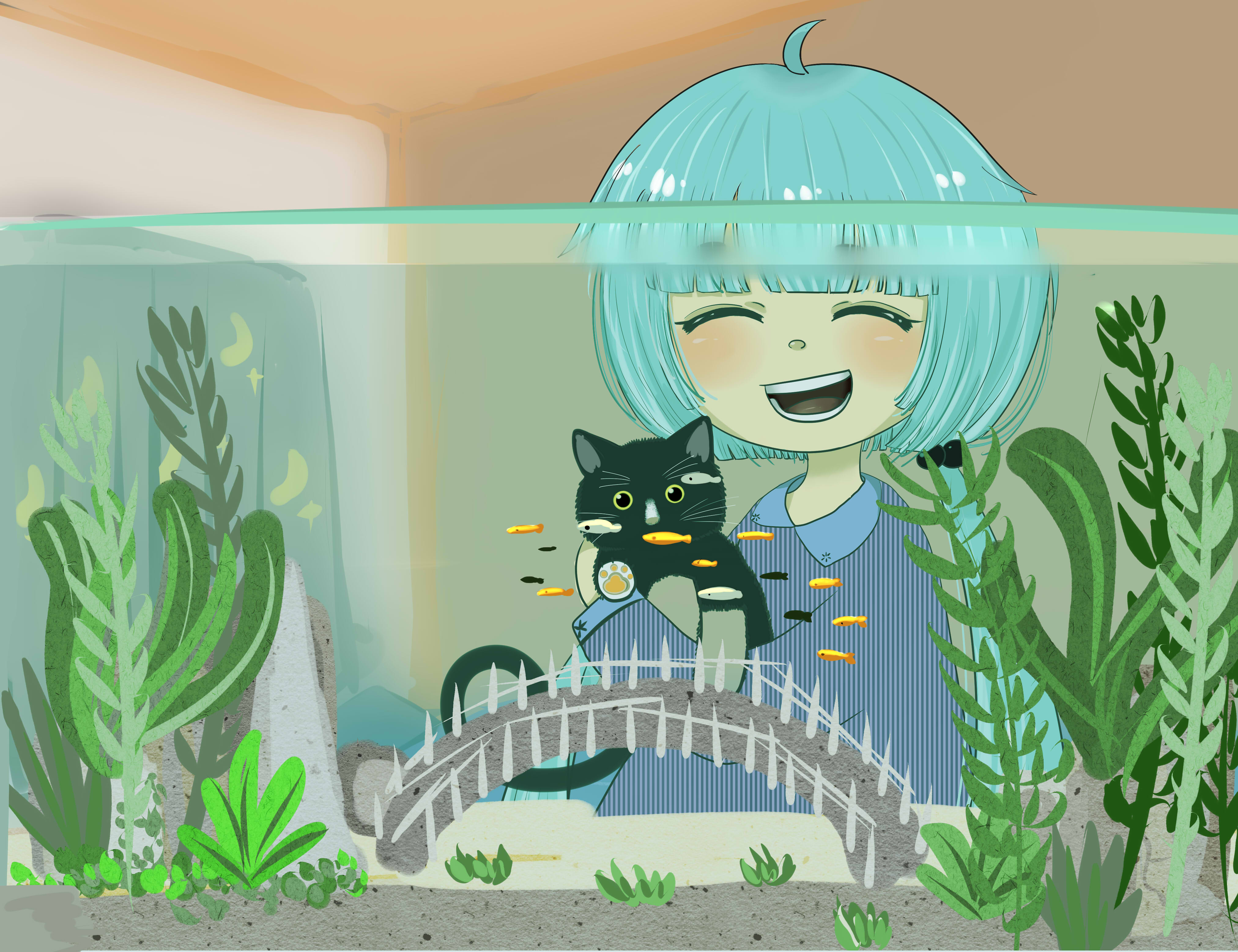 江苏女孩蒋梦雨电脑板绘装点灵妙生活